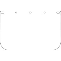 Dynamic Die Cut Faceshield Visor, PETG, Clear Tint Air Extreme Inc.