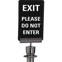Enseigne de contr&ocirc;le des foules  Exit: Please Do Not Enter , 11" x 7", Plastique, Anglais Air Extreme Inc.