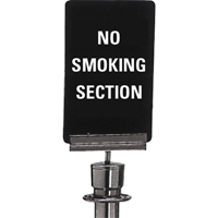 Enseigne de contr&ocirc;le des foules  No Smoking , 11" x 7", Plastique, Anglais Air Extreme Inc.