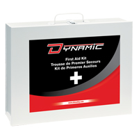 Trousse de premiers soins industrielle pour usage g&eacute;n&eacute;ral Dynamic, Dispositif m&eacute;dical Classe 1, Boîte en m&eacute;tal Air Extreme Inc.