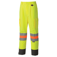 6009 Breathable Traffic Safety Pants, Polyester, X-Small, High Visibility Lime-Yellow Air Extreme Inc.