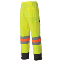 6009 Breathable Traffic Safety Pants, Polyester, X-Small, High Visibility Lime-Yellow Air Extreme Inc.