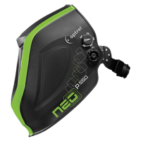 P550 Welding Helmet, 3.94" L x 1.97" W View Area, 4/9 - 13 Shade Range, Black/Green Air Extreme Inc.