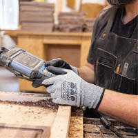 Cut Resistant Glove, Size Small/7, 10 Gauge, Foam Nitrile Coated, Dyneema&reg; Shell, ASTM ANSI Level A3/EN 388 Level C Air Extreme Inc.