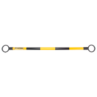 Telescopic Barricade Bar, 85" Extended Length, Black/Yellow Air Extreme Inc.