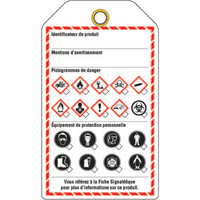 &eacute;tiquettes pour le milieu de travail, Papier cartonn&eacute;, 3-3/8" la x 5-3/4" h, Français Air Extreme Inc.