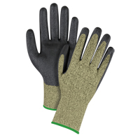Gants &eacute;lastiques sans coutures r&eacute;sistants &agrave; la coupe noir & jaune, Taille Moyen/8, Calibre 13, Rev&ecirc;tement Mousse de nitrile, Enveloppe en Aramide, ASTM ANSI niveau A6 Air Extreme Inc.
