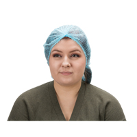 Pleated Bouffant Cap, Polypropylene, 21", Blue Air Extreme Inc.