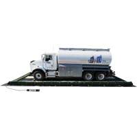 Ride-Side Berm Secondary Containment for Vehicles, 7,500 US gal. Capacity, 20' W x 40' L x 15" H, L-Bracket Air Extreme Inc.