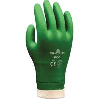 Atlas 600 Coated Gloves, Size Small/7, 9" L, PVC, Cotton Inner Lining, 53-mil Air Extreme Inc.