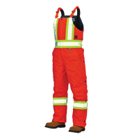 Duck Lined Safety Overalls, Cotton, 4X-Large, High Visibility Orange Air Extreme Inc.