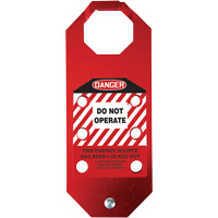 Stopout&reg; OSHA Danger Aluma-Tag Do Not Operate Hasp, Red Air Extreme Inc.