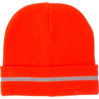 High Visibility Knit Hat with Reflective Stripe, High Visibility Orange, Acrylic Air Extreme Inc.
