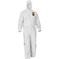 Kleenguard A40 Coveralls with Breathable Back, Large, Blue/White, Microporous/SMS Air Extreme Inc.