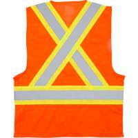 Traffic Safety Vest, High Visibility Orange, Medium, Polyester Air Extreme Inc.