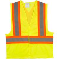Traffic Safety Vest, High Visibility Lime-Yellow, Medium, Polyester Air Extreme Inc.