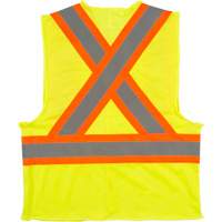 Traffic Safety Vest, High Visibility Lime-Yellow, Medium, Polyester Air Extreme Inc.