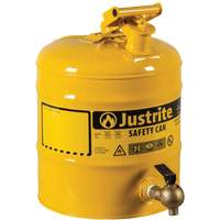 Safety Shelf Can, Type I, Steel, 5 US gal., Yellow, FM Approved Air Extreme Inc.