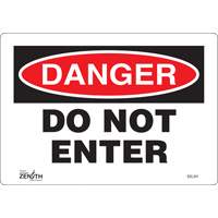 "Do Not Enter" Sign, 7" x 10", Vinyl, English Air Extreme Inc.