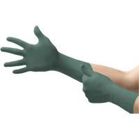 Gants Dura Flock, Petit, Nitrile, 8 mils, Sans poudre, Vert Air Extreme Inc.