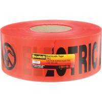 Ruban pour barri&egrave;res pour services publics souterrains Scotch, Anglais, 3" la x 1000' lo, 4 mils, Noir/rouge Air Extreme Inc.
