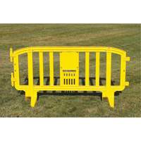 Movit Barricade, Interlocking, 78" L x 39" H, Yellow Air Extreme Inc.