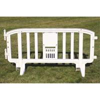 Movit Barricade, Interlocking, 78" L x 39" H, White Air Extreme Inc.