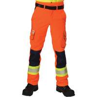 Pantalons cargo haute visibilit&eacute; antid&eacute;chirure, Polyester, 28, Orange haute visibilit&eacute; Air Extreme Inc.