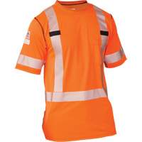 T-shirt &agrave; manches courtes haute visibilit&eacute; Polartec Power Grid, Polyester, Petit, Orange Air Extreme Inc.