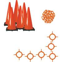 Ensemble de c&ocirc;nes de signalisation et chaînes, 28", Orange Air Extreme Inc.