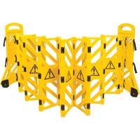 Barri&egrave;re mobile portative, 40" h x 13' lo, Jaune Air Extreme Inc.