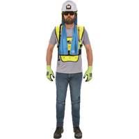 Chill-Its&reg; 6687 Economy Dry Evaporative Cooling Vest, Small/Medium, High Visibility Lime-Yellow Air Extreme Inc.