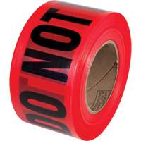 Ruban pour barricades Danger Do Not Enter PrimeGuard, Anglais, 3" la x 1000' lo, Noir/rouge Air Extreme Inc.