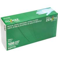Puncture-Resistant Medical-Grade Disposable Gloves, Small, Nitrile, 4.5-mil, Powder-Free, Blue, Class 2 Air Extreme Inc.