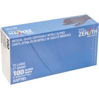 Puncture-Resistant Medical-Grade Disposable Gloves, 2X-Large, Nitrile, 5-mil, Powder-Free, Black, Class 2 Air Extreme Inc.