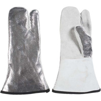 Mitaine &agrave; 3 doigts r&eacute;sistant &agrave; la chaleur, Aluminis&eacute;/Kevlar/Cuir, Taille unique, Prot&egrave;ge jusqu'&agrave; 650°F (343°C) Air Extreme Inc.