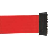 Barri&egrave;re &agrave; fixation murale avec ruban magn&eacute;tique, Acier, Fixation par vis, 12', Ruban Rouge Air Extreme Inc.