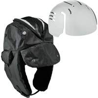 Chapeau de trappeur avec fermeture &agrave; glissi&egrave;re et casque antichoc &agrave; ins&eacute;rer N-Ferno, Doublure en Polyur&eacute;thane/Satin, Moyen/Petit, Noir Air Extreme Inc.