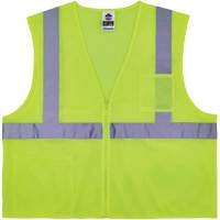 GloWear 8256Z Self-Extinguishing Safety Vest, High Visibility Lime-Yellow, Medium/Small, Polyester Air Extreme Inc.
