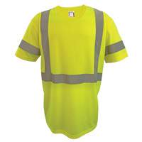 Chemise de s&eacute;curit&eacute; &agrave; manches courtes, Polyester, 2T-Grand, Jaune lime haute visibilit&eacute; Air Extreme Inc.