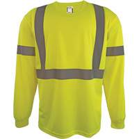 Chemise de s&eacute;curit&eacute; &agrave; manches longues, Polyester, 2T-Grand, Jaune lime haute visibilit&eacute; Air Extreme Inc.