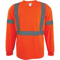 Chemise de s&eacute;curit&eacute; &agrave; manches longues, Polyester, 2T-Grand, Orange haute visibilit&eacute; Air Extreme Inc.