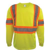 Chemise de s&eacute;curit&eacute; &agrave; manches longues, Polyester, 2T-Grand, Jaune lime haute visibilit&eacute; Air Extreme Inc.