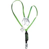 Miller&reg; HP Shock-Absorbing Lanyard, 6', Locking Rebar Hook Center, Locking Snap Hook Leg Ends, Polyester Air Extreme Inc.