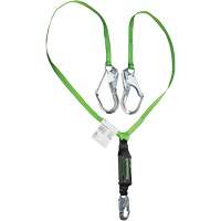 Miller&reg; HP Shock-Absorbing Lanyard, 6', Locking Rebar Hook Center, Locking Snap Hook Leg Ends, Polyester Air Extreme Inc.