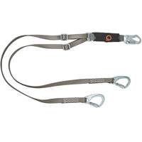 V-Series Tie-Back Lanyard, 6', Carabiner Center, Snap Hook Leg Ends, Nylon Air Extreme Inc.