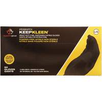 KeepKleen&reg; Disposable Gloves, Small, Nitrile, 8-mil, Powder-Free, Black Air Extreme Inc.