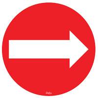 Arrow Floor Sign, Adhesive Air Extreme Inc.