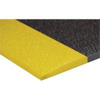 Tapis antifatigue Airsoft, Rugueux, 3' x 5' x 3/8", Noir/Jaune, &eacute;ponge en PVC Air Extreme Inc.