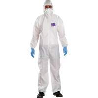 Alphatec Microchem Coveralls with Collar, Large, White, SMS Air Extreme Inc.
